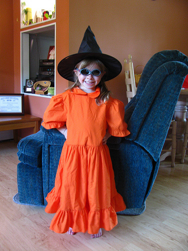 Emily plays dress up