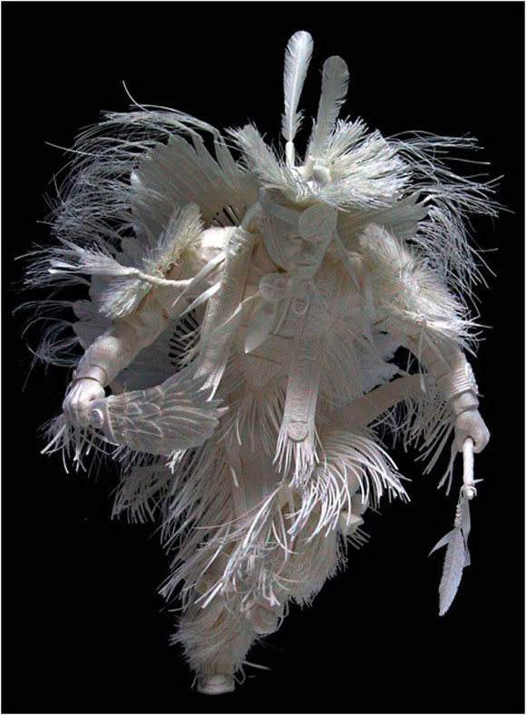 Paper Sculptures16 Cast Paper Sculptures by Allen Eckman