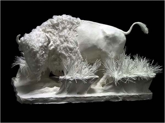 Paper Sculptures23 Cast Paper Sculptures by Allen Eckman