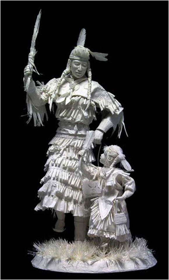 Paper Sculptures29 Cast Paper Sculptures by Allen Eckman