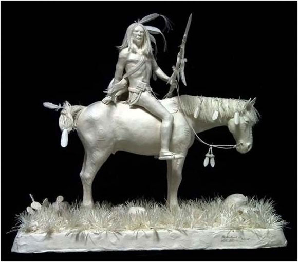 Paper Sculptures39 Cast Paper Sculptures by Allen Eckman