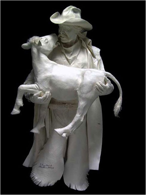 Paper Sculptures41 Cast Paper Sculptures by Allen Eckman