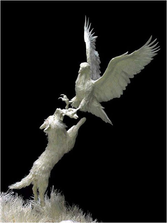 Paper Sculptures7 Cast Paper Sculptures by Allen Eckman