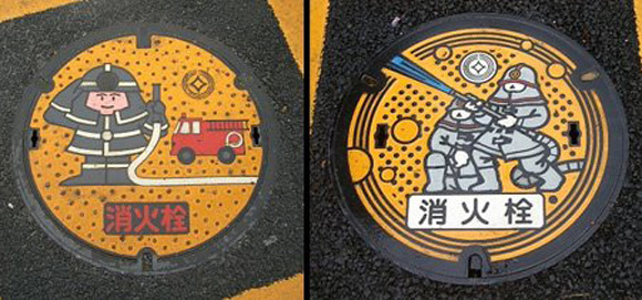 5 Japanese manhole covers