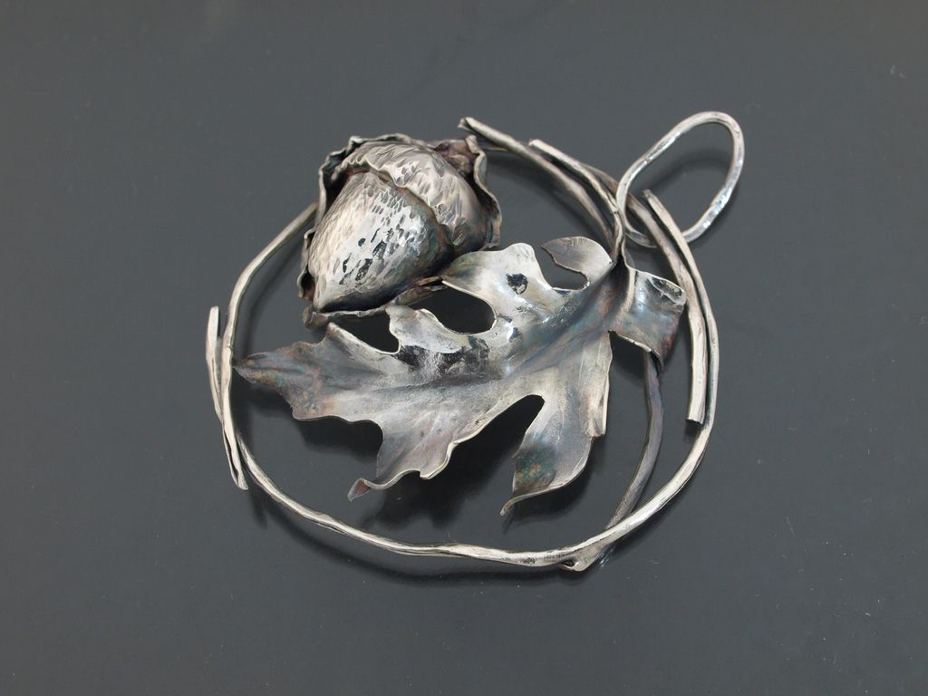 leaf jewelry copper bronze11 Copper and Bronze Leaf Jewelry Steel Artwork