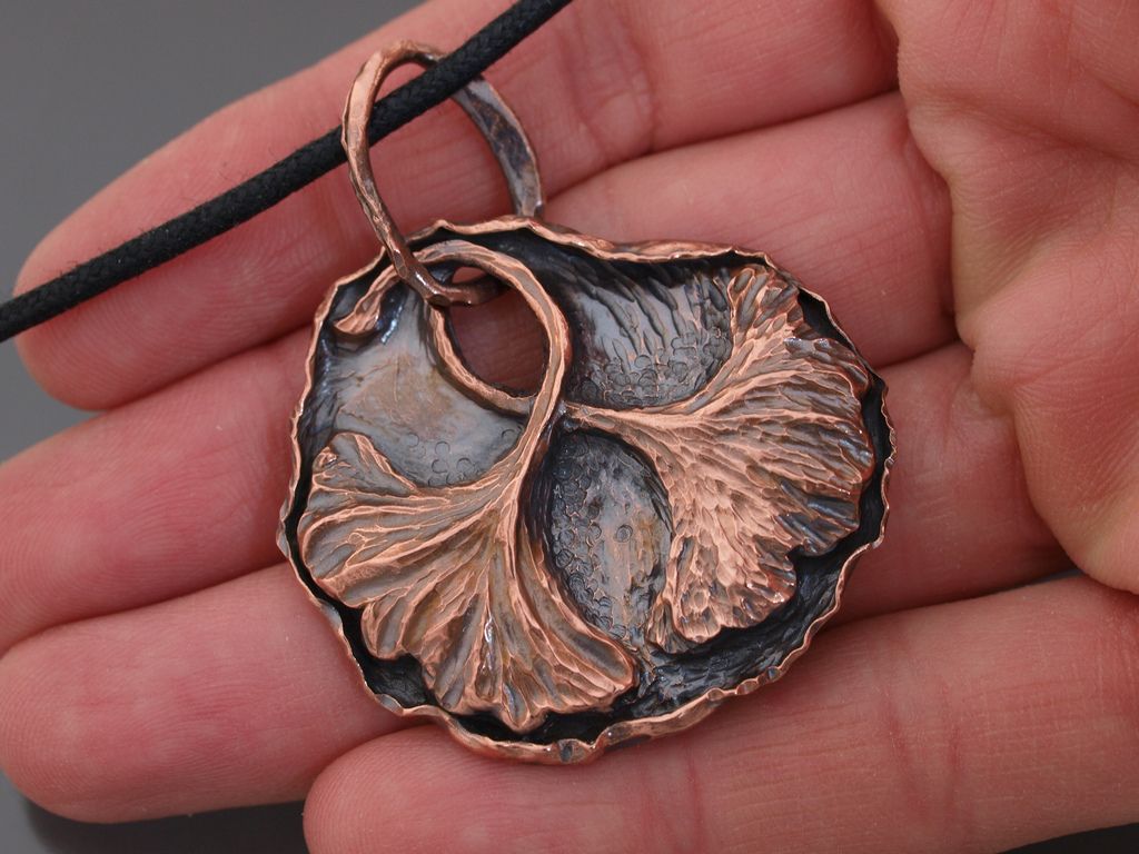 leaf jewelry copper bronze14 Copper and Bronze Leaf Jewelry Steel Artwork