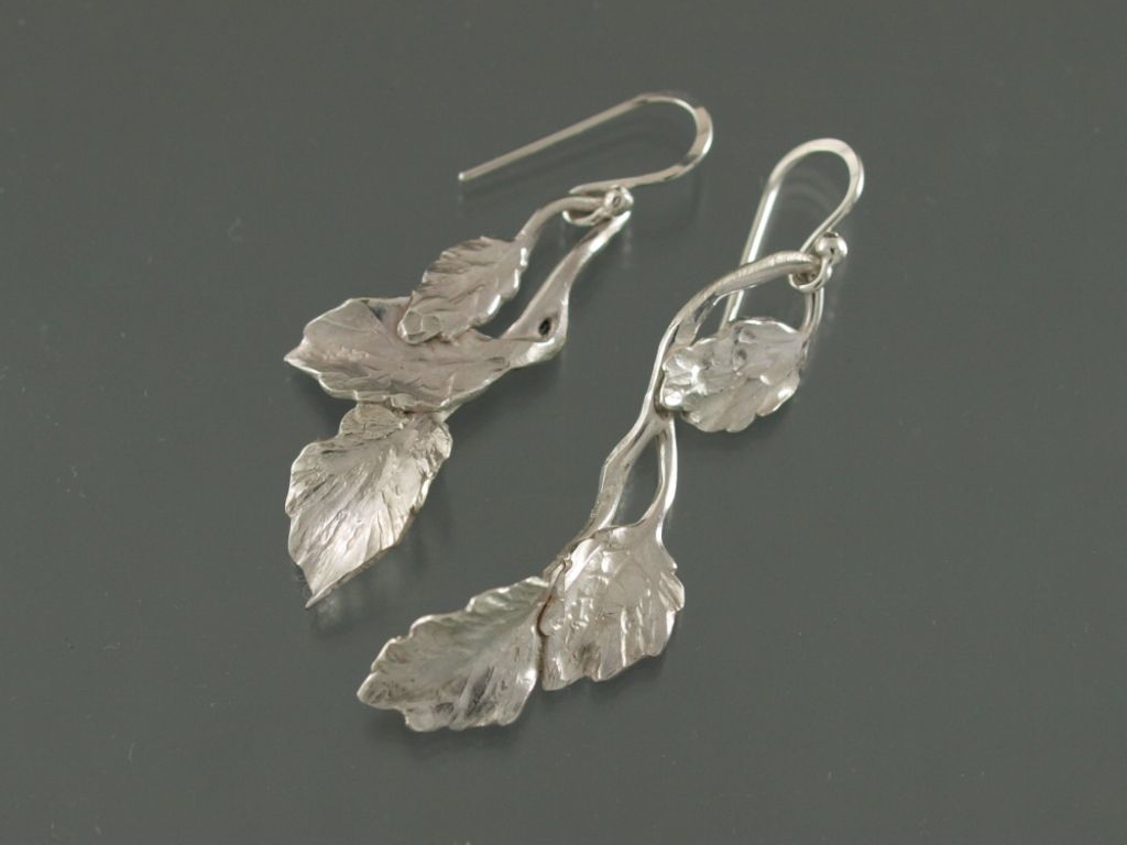 leaf jewelry copper bronze2 Copper and Bronze Leaf Jewelry Steel Artwork