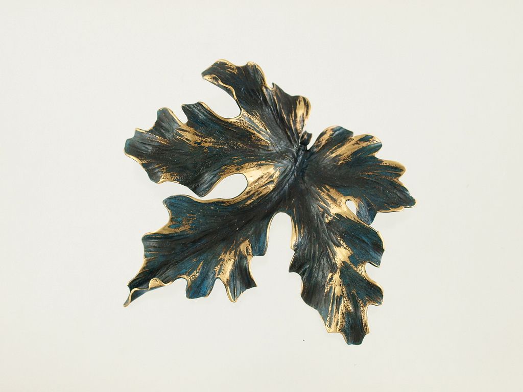 leaf jewelry copper bronze8 Copper and Bronze Leaf Jewelry Steel Artwork