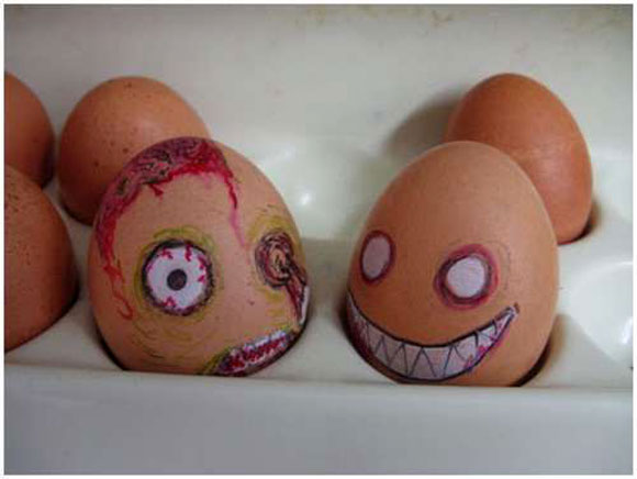 12 Funny eggs