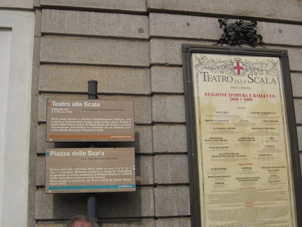 teatro alla scala duomo di milano2 Famous Opera Teatro alla Scala and Duomo di Milano