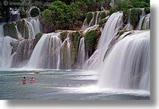 people swimming waterfalls 4 Long Exposures
