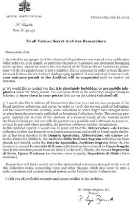vaticansecret3 Archives of the Vatican